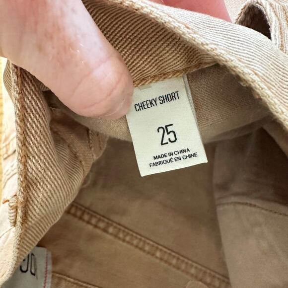 Urban Outfitters BDG - Cheeky Denim Shorts in Light Tan - Picture 3 of 4